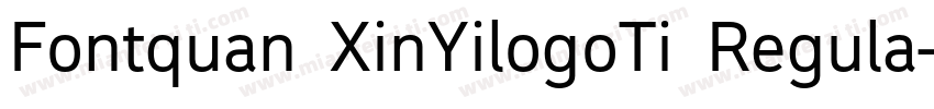 Fontquan XinYilogoTi Regula字体转换